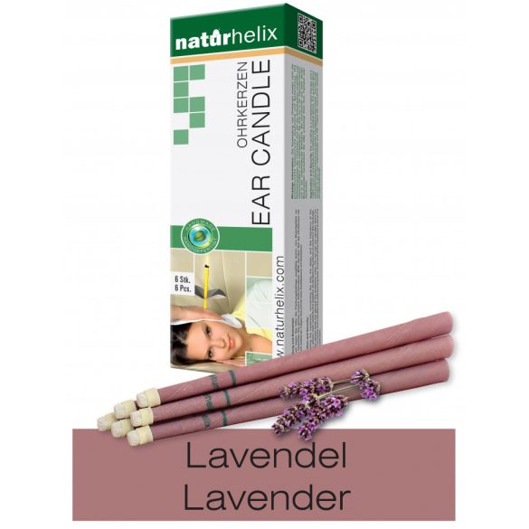 Naturhelix Ohrkerzen mit Lavendel-Öl, 6er-Packung
