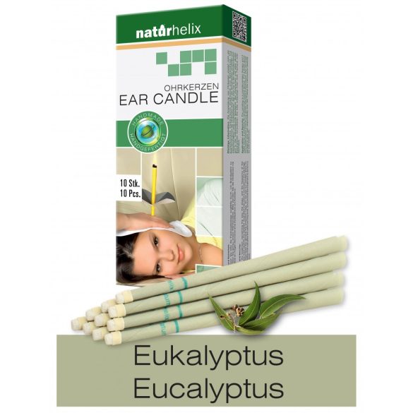 Naturhelix Ear Candles with Eucalyptus Oil, 10pcs Pack