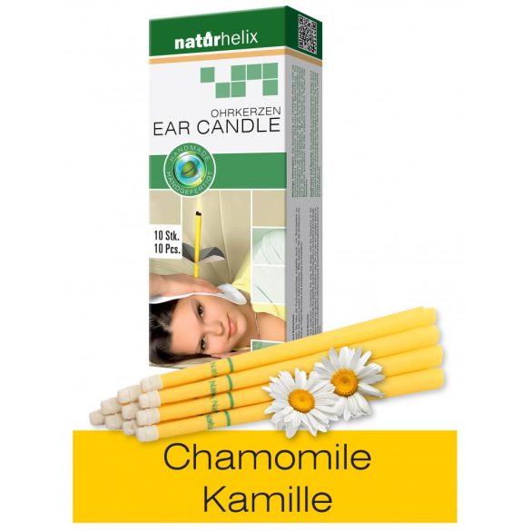 Candele Auricolari Naturhelix con olio di Camomilla, 10pz/cf