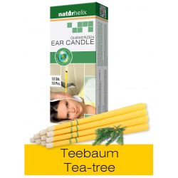 Naturhelix Ohrkerzen mit Teebaum-Öl, 10er-Packung