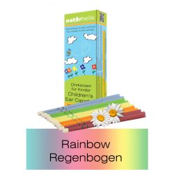   Naturhelix Kinder-Ohrkerzen in Regenbogen-Farben mit Kamillenöl, 10er-Packung