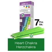 Naturhelix Chakrakerzen - Herzchakra / Grün, 7er-Packung