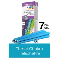   Naturhelix Chakra Candles Throat Chakra / Sky Blue, 7pcs Pack