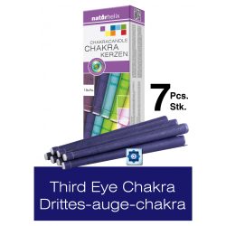   Naturhelix Chakra Candles Third-Eye Chakra / Indigo, 7pcs Pack
