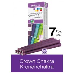   Naturhelix Chakrakerzen - Kronenchakra / Violett, 7er-Packung