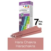   Naturhelix Chakrakerzen - Harachakra / Lachsfarben, 7er-Packung