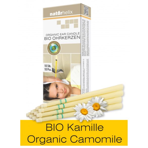 Candele Auricolari Biologiche Naturhelix  con olio di Camomilla, 10pz/cf