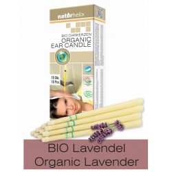 Naturhelix Organic Ear Candles with Lavender Oil, 10pcs Pack