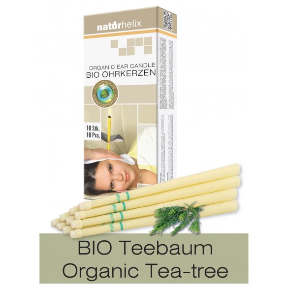Naturhelix Organic Ear Candles with Tea Tree Oil, 10pcs Pack