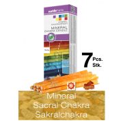   Naturhelix Mineral Chakra Candles Sacral Chakra / Orange, 7 pcs