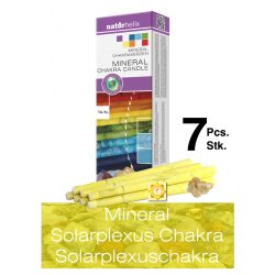   Naturhelix Mineral Chakra Candles Solar Plexus Chakra / Yellow, 7 pcs